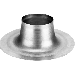 Burgerhout plakplaat aluminum 168mm tbv. rookgas 100/150 of ventilatie 150mm