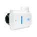 Voor/zijaanzicht van de Orcon Compact-10RHP ventilatiebox - Perilex Voor/zijaanzicht van de Orcon Compact-10RHP ventilatiebox - Perilex