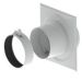 Burgerhout Conc. Schachtaansluiting Duo 60/100 Wit Burgerhout Conc. Schachtaansluiting Duo 60/100 Wit