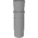 Burgerhout Pp Rookgas Paspijp Instb 80 L=290-410