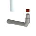 Burgerhout Steunbocht Rvs 80-60 87° Fixed-flex