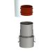 Burgerhout Koppelst Rvs 80-60 Spie-flex + Klemstrip