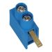 SEP aftakblok pin blauw 1 fase 2x10mm² hoog SEP aftakblok pin blauw 1 fase 2x10mm² hoog