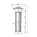 Burgerhout Ventilatie Dakdoorv + Kap 300 Zwart Burgerhout Ventilatie Dakdoorv + Kap 300 Zwart
