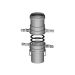 Burgerhout Miniflex Koppelset Spieflex/flexmof 60mm Burgerhout Miniflex Koppelset Spieflex/flexmof 60mm