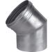Burgerhout Alu-fix Segmentbocht 150 45° Burgerhout Alu-fix Segmentbocht 150 45°