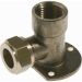 Muurplaat knel messing 15mm x 1/2'' binnendraad Muurplaat knel messing 15mm x 1/2'' binnendraad
