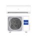 Vooraanzicht van het binnen- en buitendeel van de Haier Pearl split airco 2,5kW Vooraanzicht van het binnen- en buitendeel van de Haier Pearl split airco 2,5kW