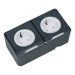 Schneider Electric Mureva IP55 2 voudig wandcontactdoos grijs Schneider Electric Mureva IP55 2 voudig wandcontactdoos grijs