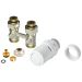 Rechte design aansluitset met thermostaatknop - 16mm Rechte design aansluitset met thermostaatknop - 16mm