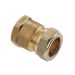 Knel schroefbus 3/4" binnen x 15mm Knel schroefbus 3/4" binnen x 15mm