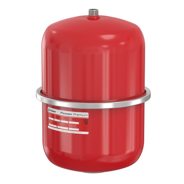 Flamco Flexcon Premium expansievat 18 liter 1.0 bar - rood