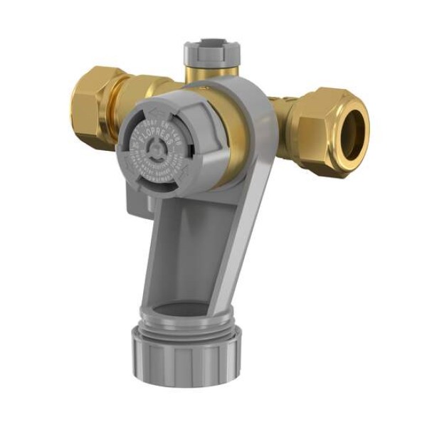 Flamco Flopress inlaatcombinatie 15mm 2x knel 8 bar
