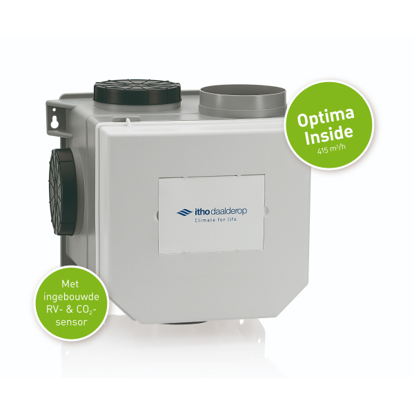 Cvtotaal Itho Daalderop ventilatiebox CVE-S ECO HP Optima Inside - CO₂- en vochtsensor - Euro- en perilex aanbieding