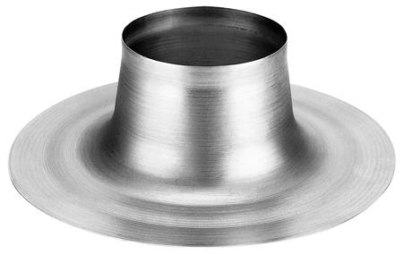 Burgerhout aluminium plakplaat voor rookgasdoorvoer 200 mm
