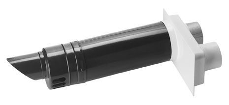 Burgerhout geveldoorvoer 80/80 mm - 675 mm - zwart/wit