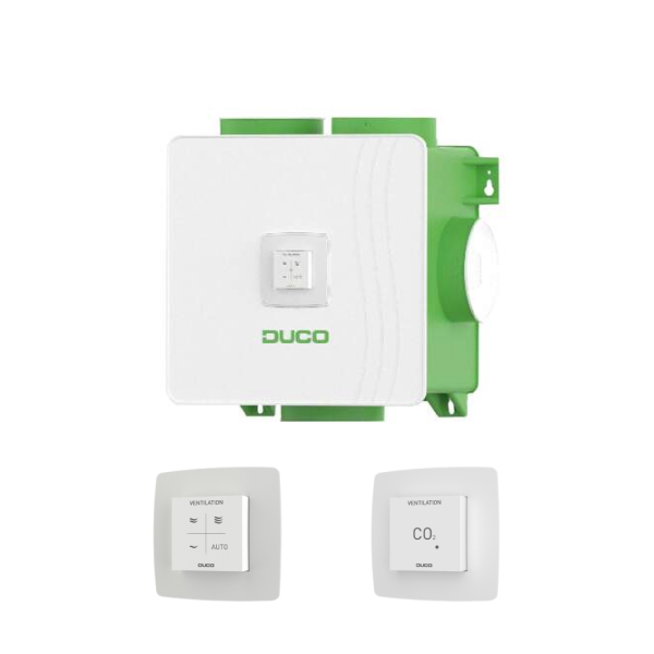 Duco DucoBox Reno All-in-one ventilatiebox - 2x CO?-ruimtesensor - Eurostekker