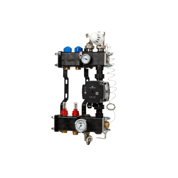VTE composiet verdeler - pomp Grundfos - 2 groeps