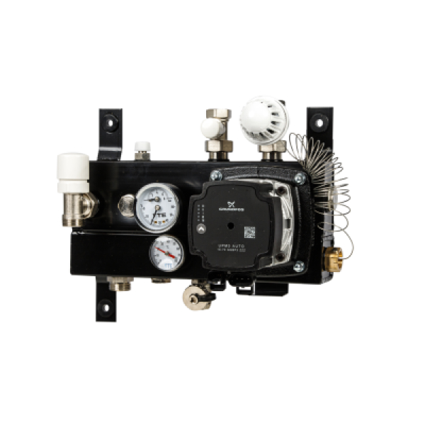 VTE SLIM verdeler vloerverwarming 1-groeps Grundfos pomp