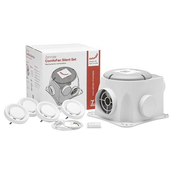 Cvtotaal Zehnder ComfoFan Silent alles-in-1 ventilatiebox - Vochtsensor - Euro en Perilex aanbieding
