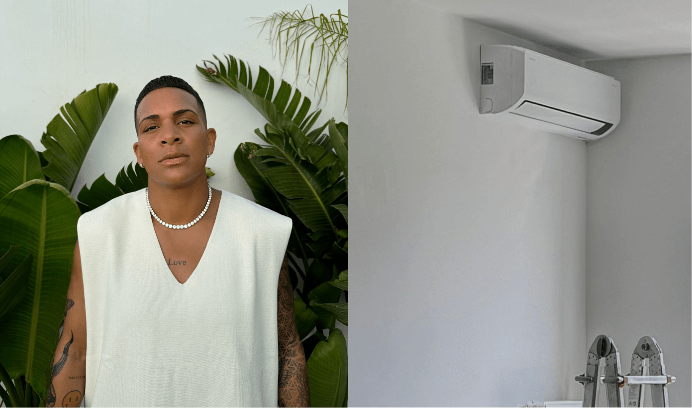 Shanice van de sanden en de samsung airco