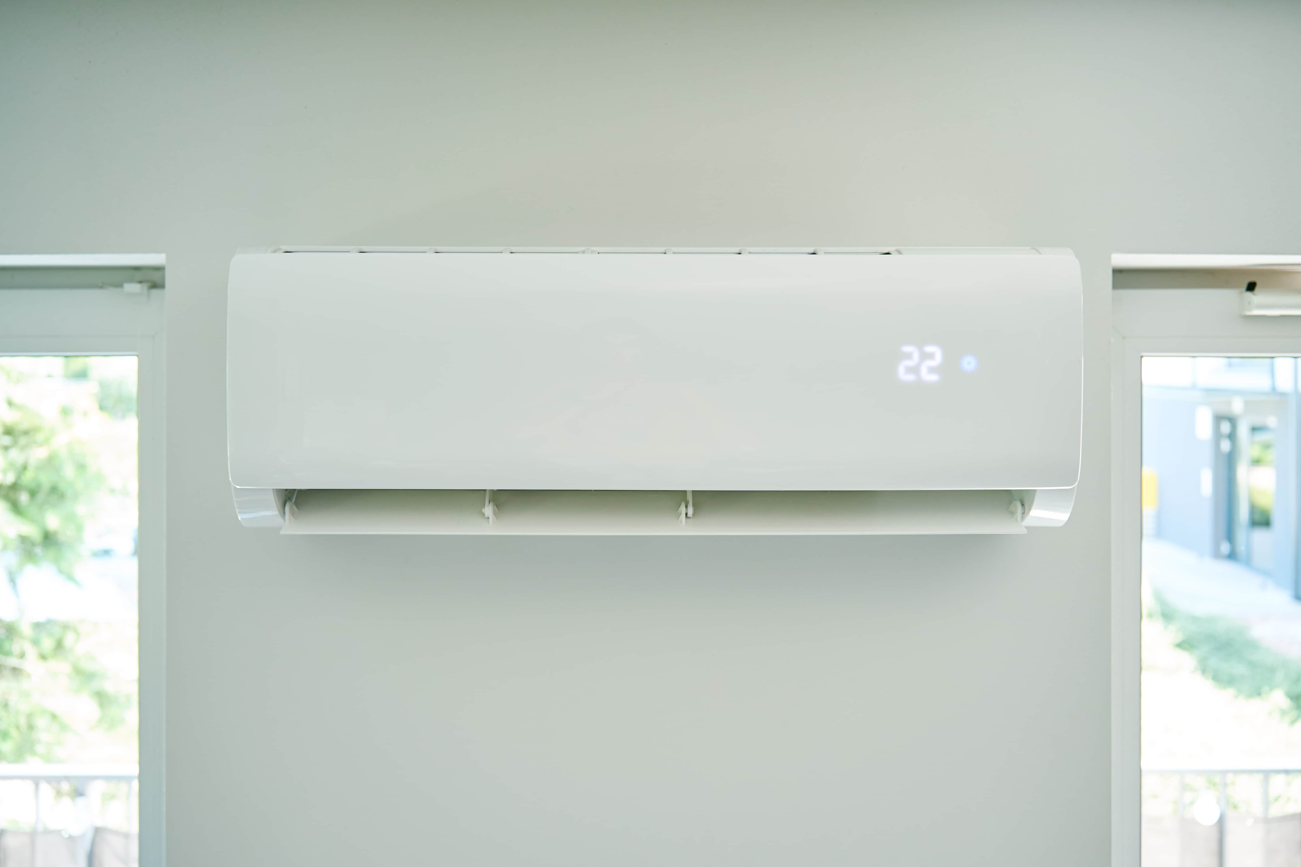 airco aan de muur