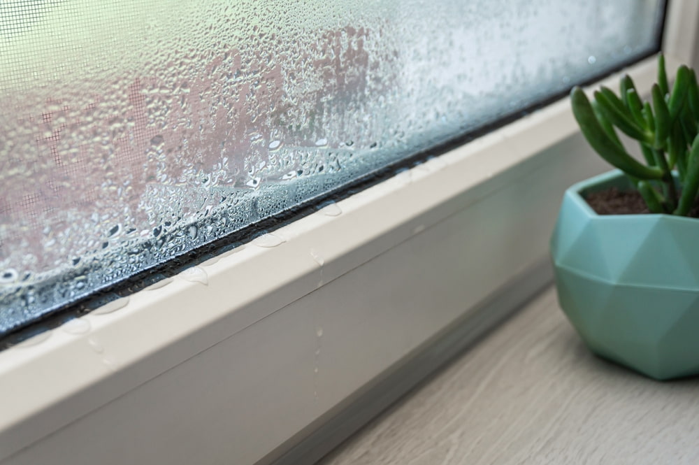 Condens op de ramen woning 